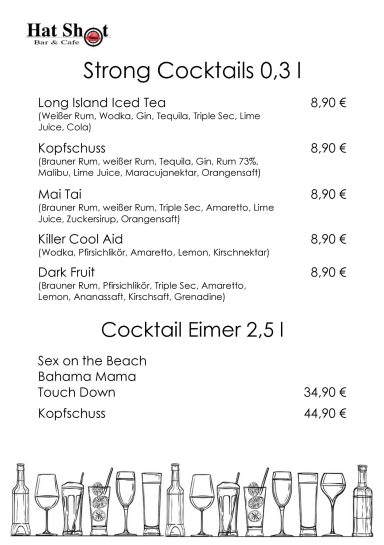 Strong Cocktail/ Eimer
