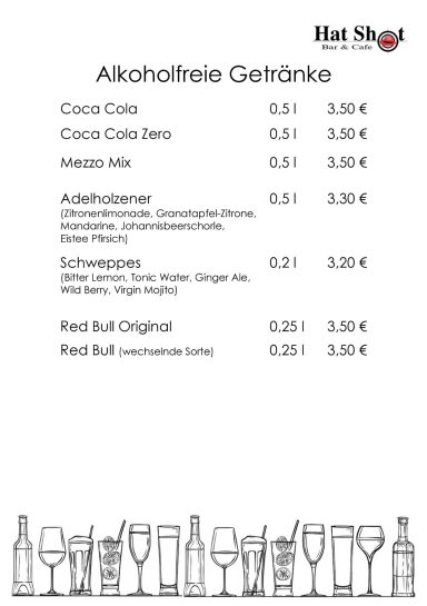 Alkoholfreie Getränke