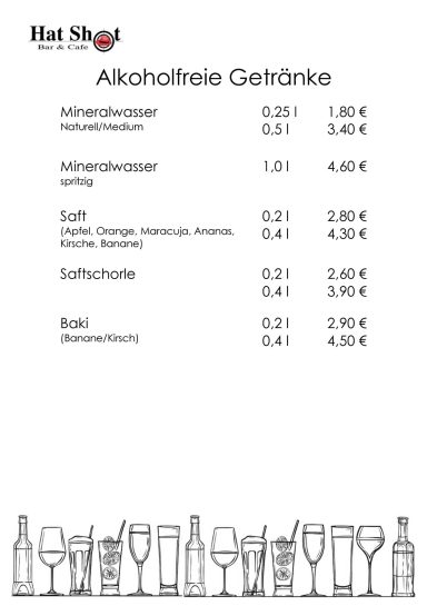 Alkoholfreie Getränke